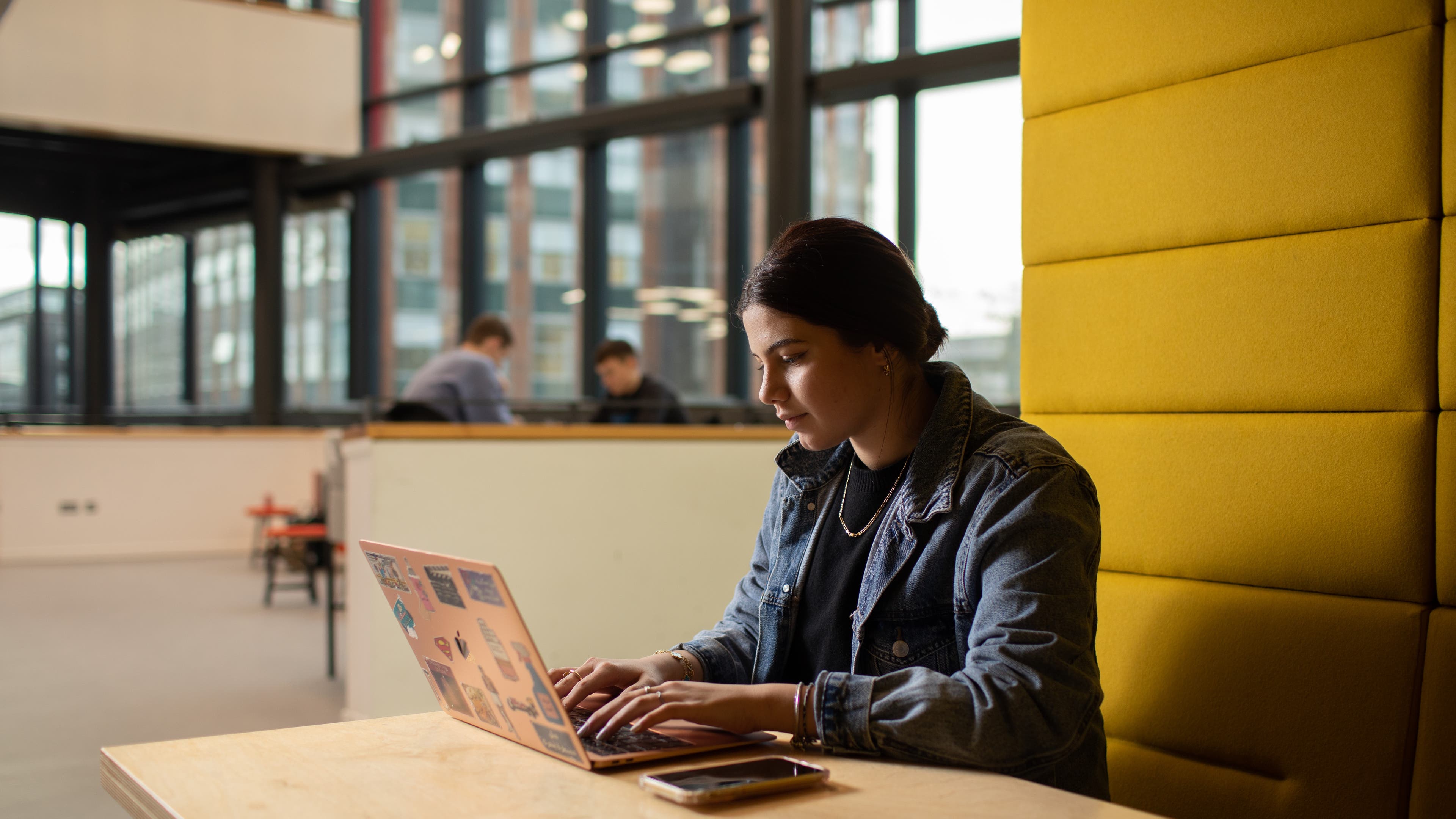 Students on city chatting