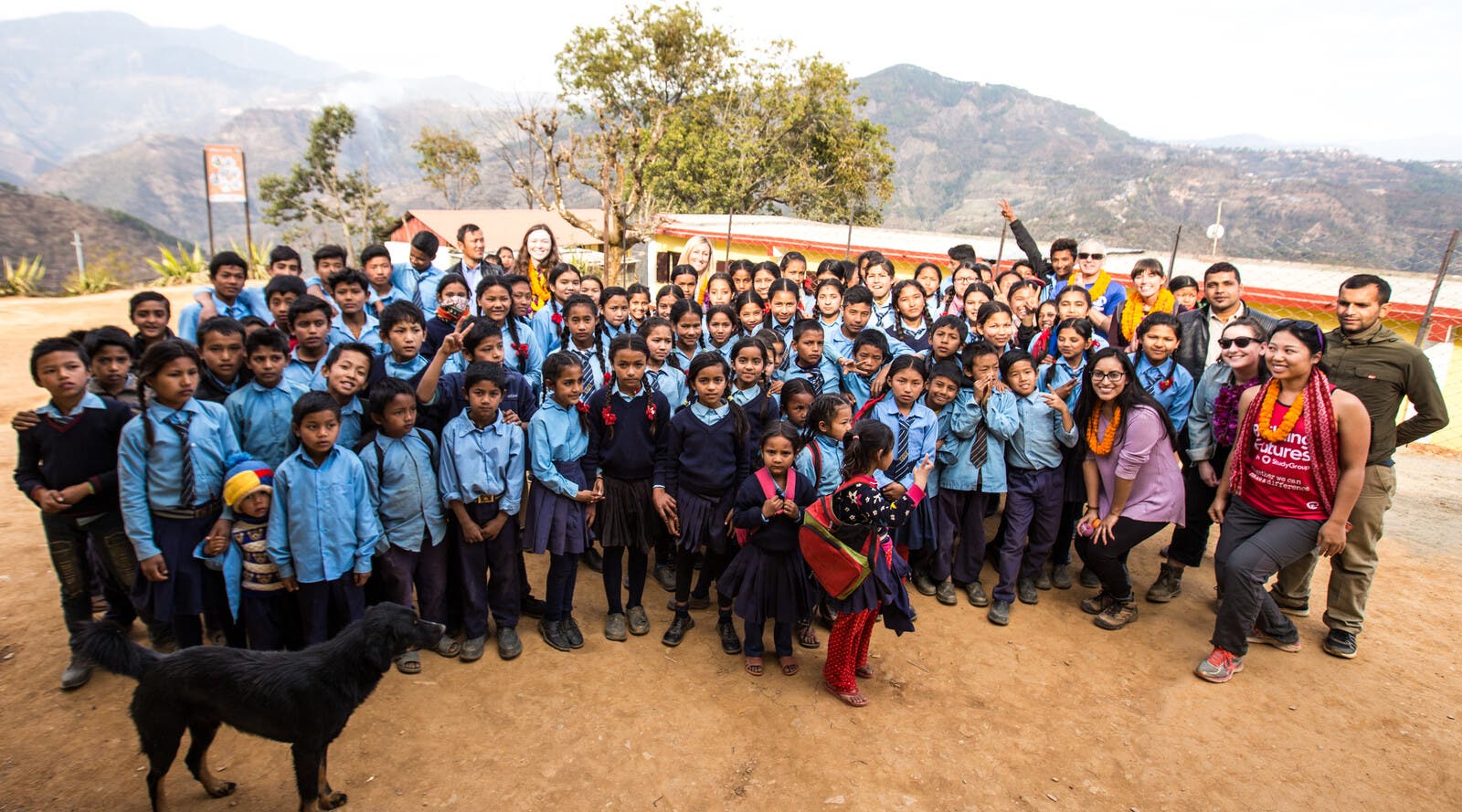Schoolkids in Nepal