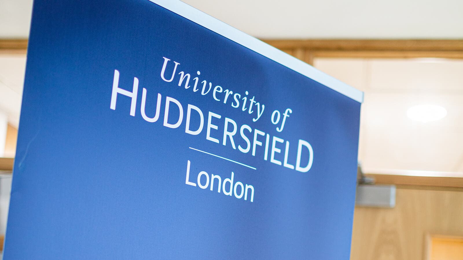 Huddersfield London welcome sign