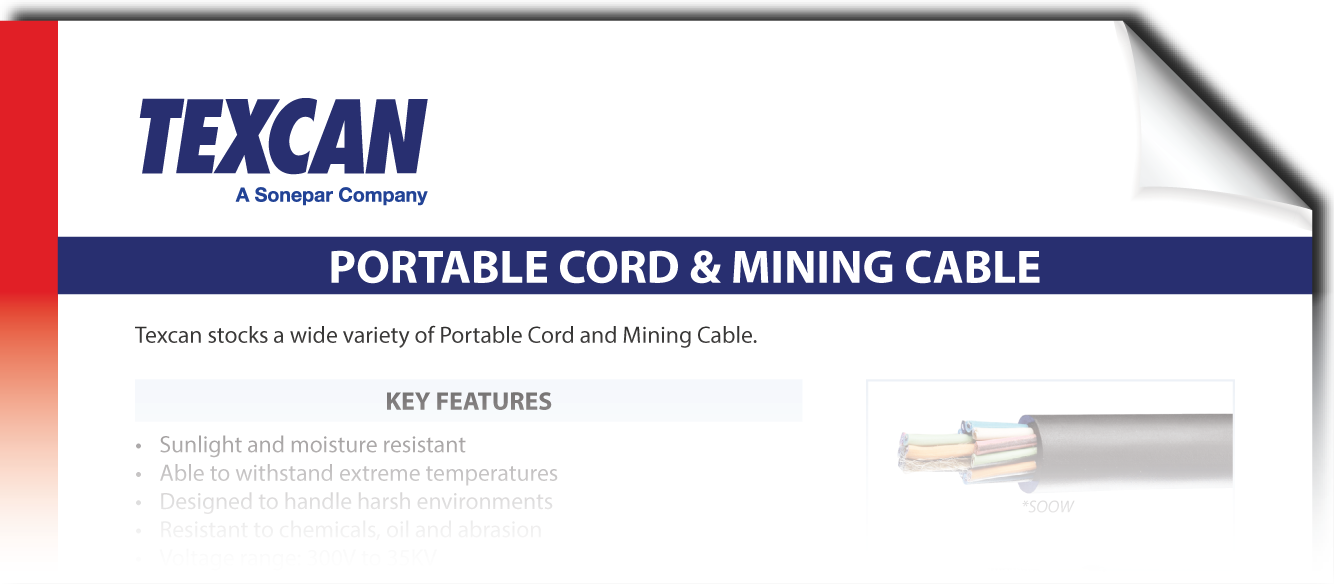 Texcan - Portable Cord & Mining Cable Flyer