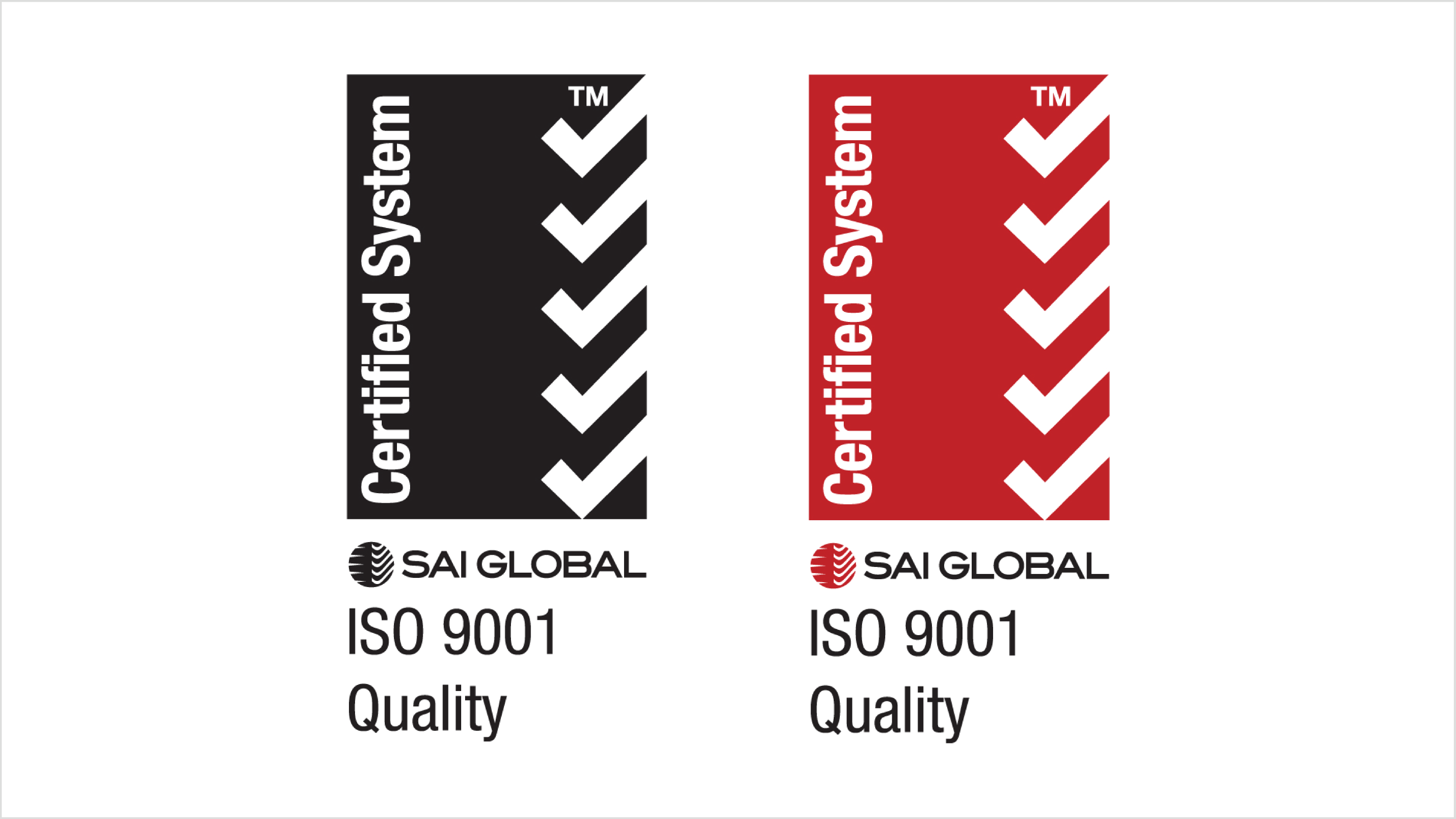 Texcan - Quality Assurance (Body Images) - ISO 9001 SAI GLOBAL LOGO