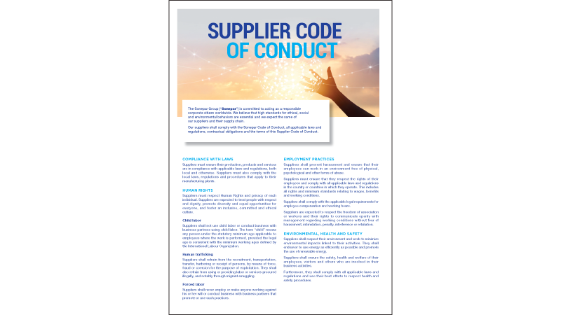 Texcan - About Us - Compliance - Supplier Code of Conduct
