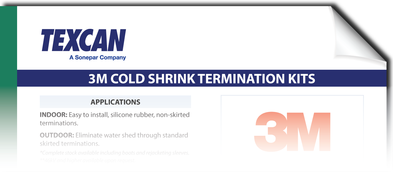 Texcan - 3M Cold Shrink Termination Kits Flyer