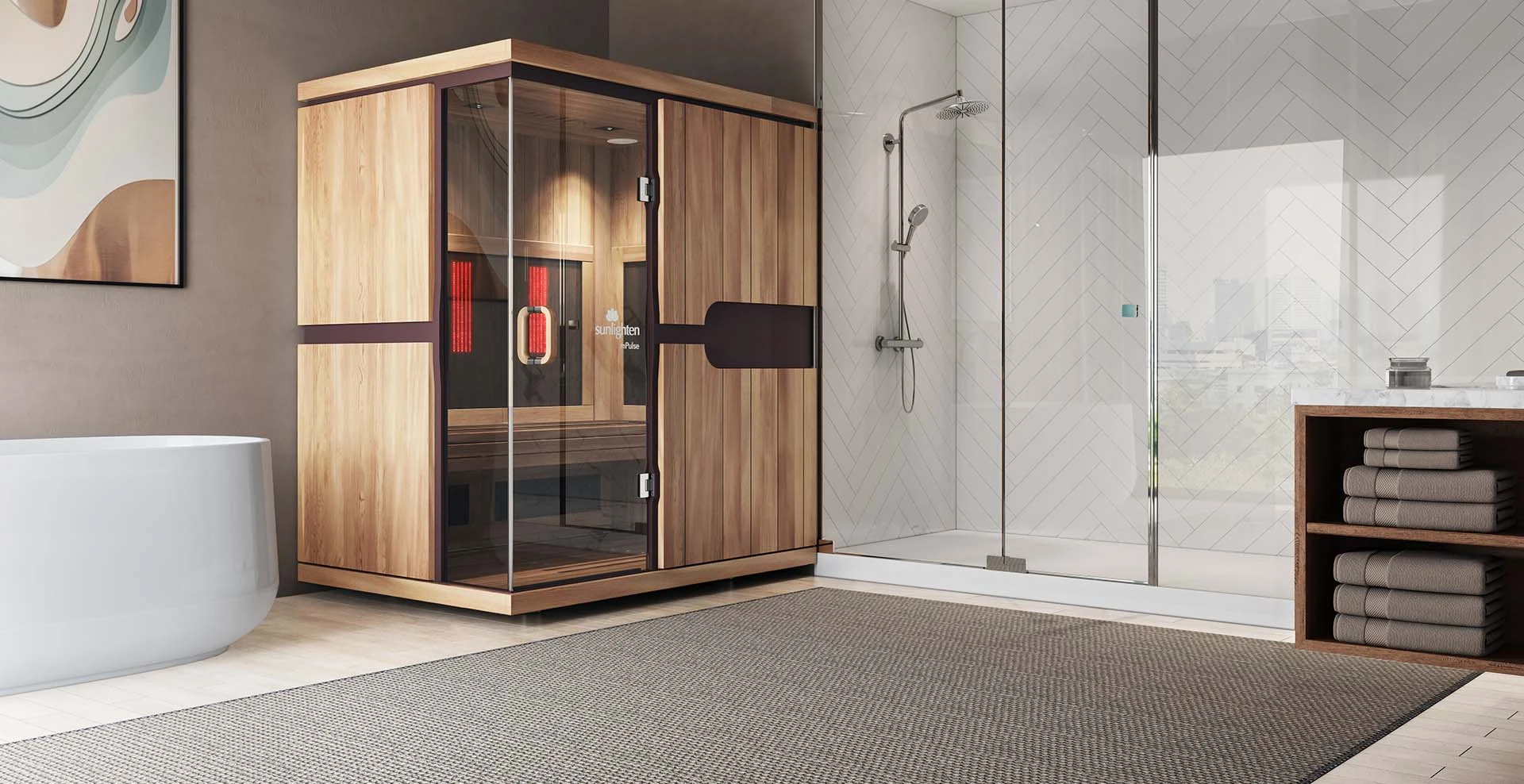 mPulse Smart Sauna with Red/Near Infrared Light - Conquer 3 person