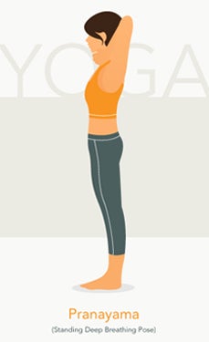 Standing yoga pose