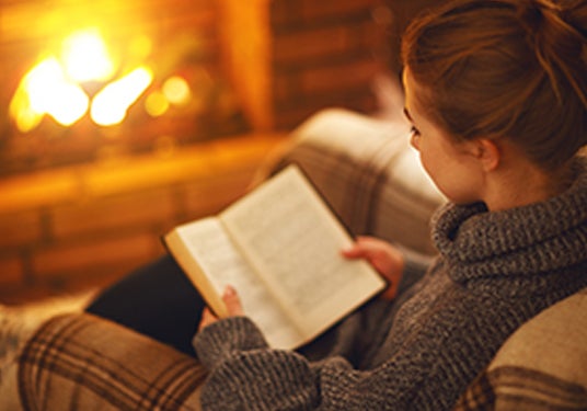 Reading by fire