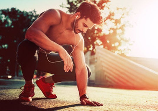 Man kneeling