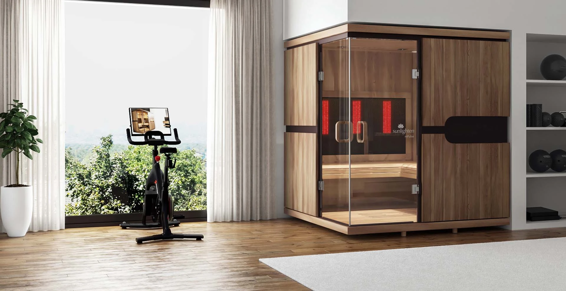 mPulse Smart Sauna with Red/Near Infrared Light - Discover 4 person