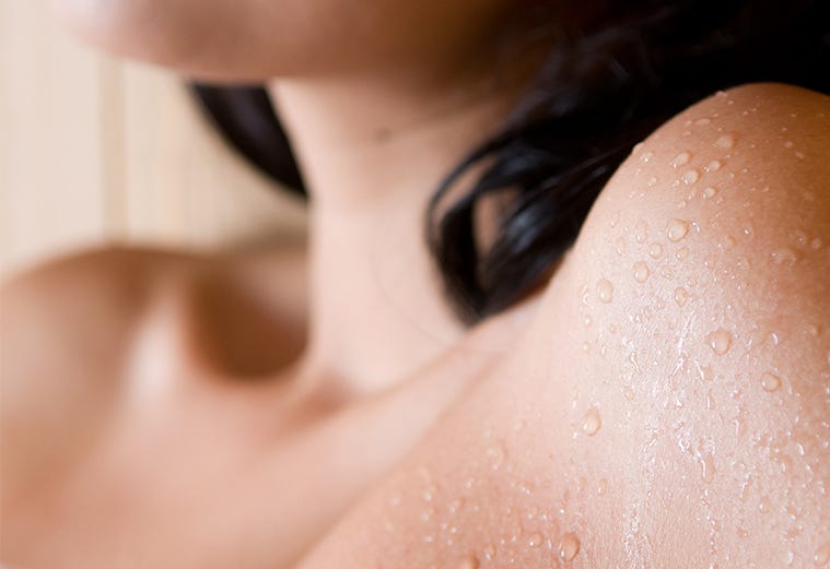 Close up sweat