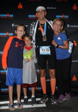 Zack amily photo after Ironman