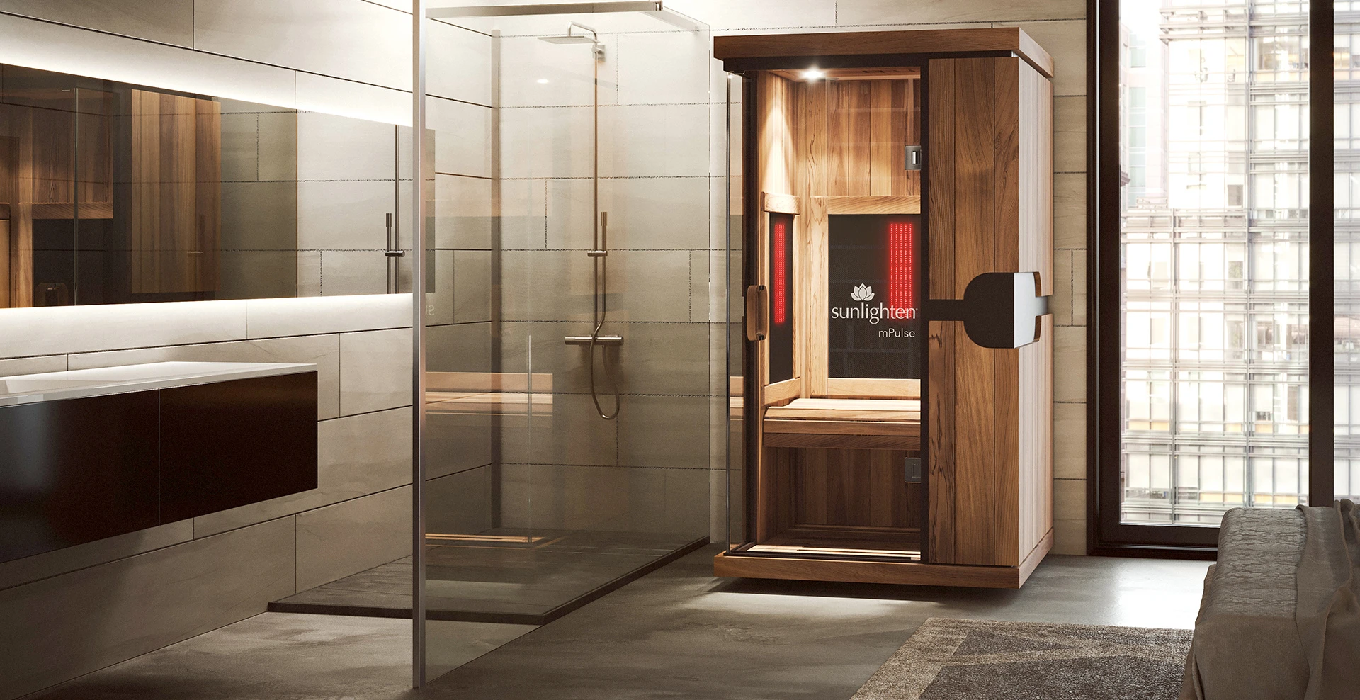 mPulse Smart Sauna with Red/Near Infrared Light - Aspire 1 person