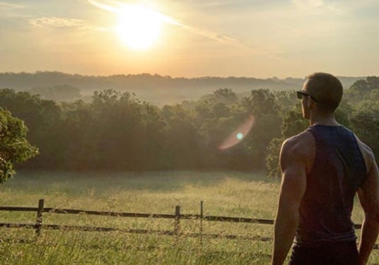 Overlooking fields