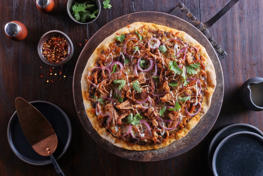 BBQ Sauced Chicken Pizza