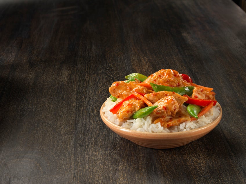 Thai Sweet Chili Chicken and Rice Bowl