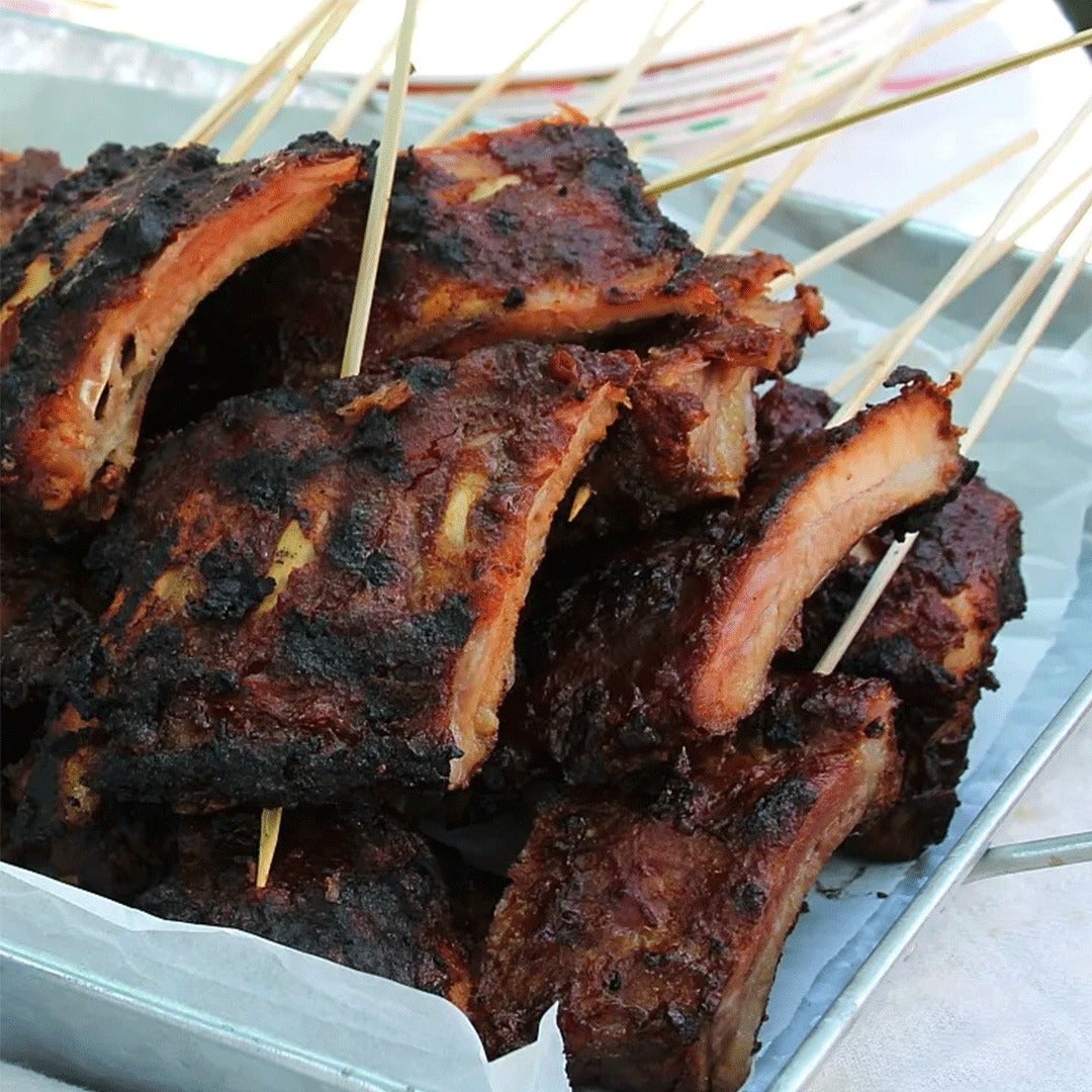 Pork Rib Skewers