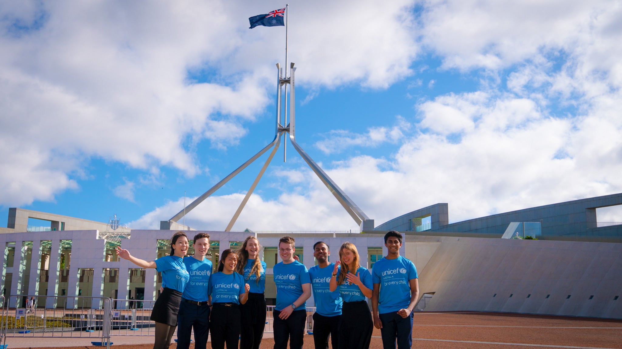 Young Ambassador's walk the halls of Parliament, meeting politicians, to voice what matters to children and young people accross Australia.  