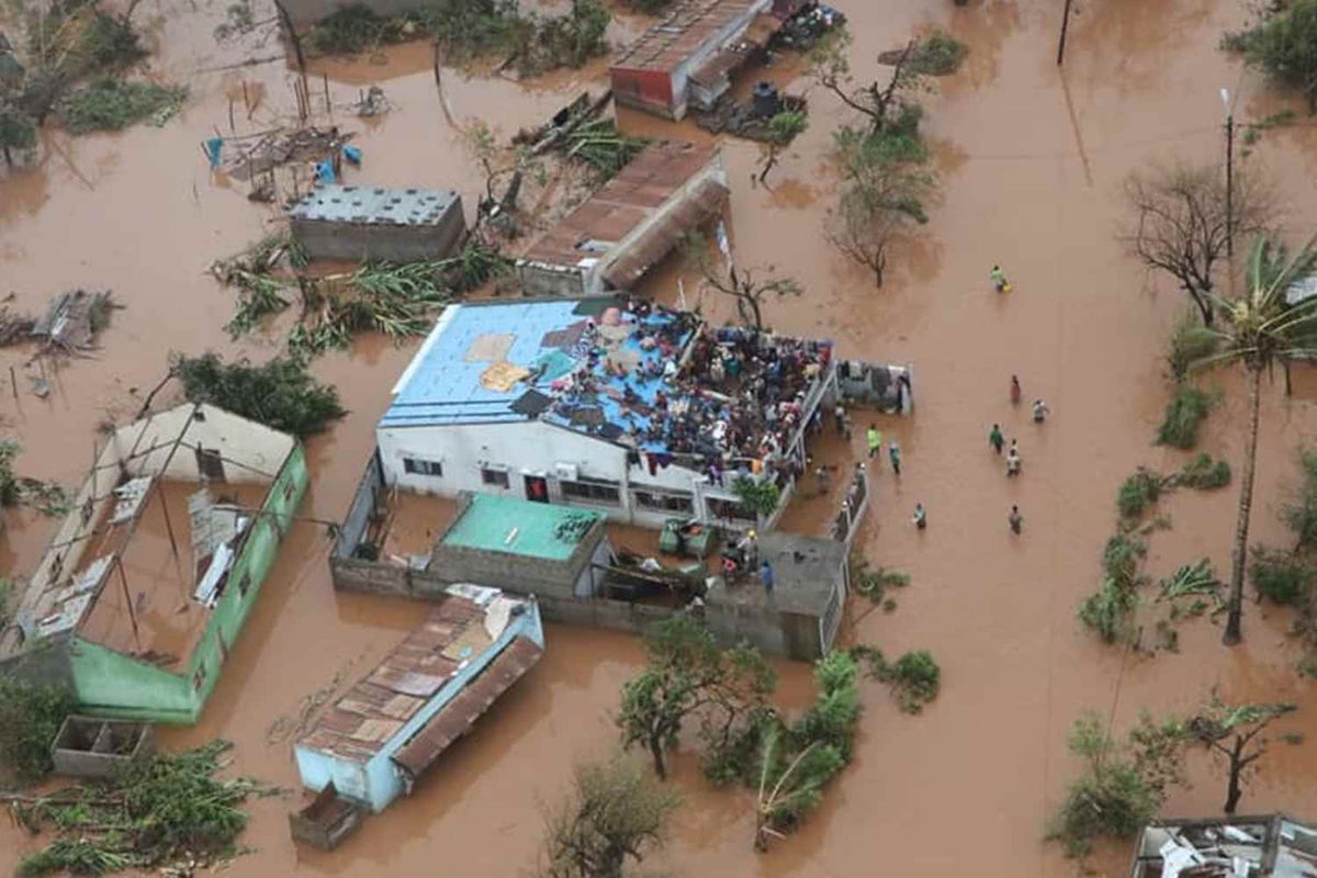 People were forced to wait for relief on rooftops for days.