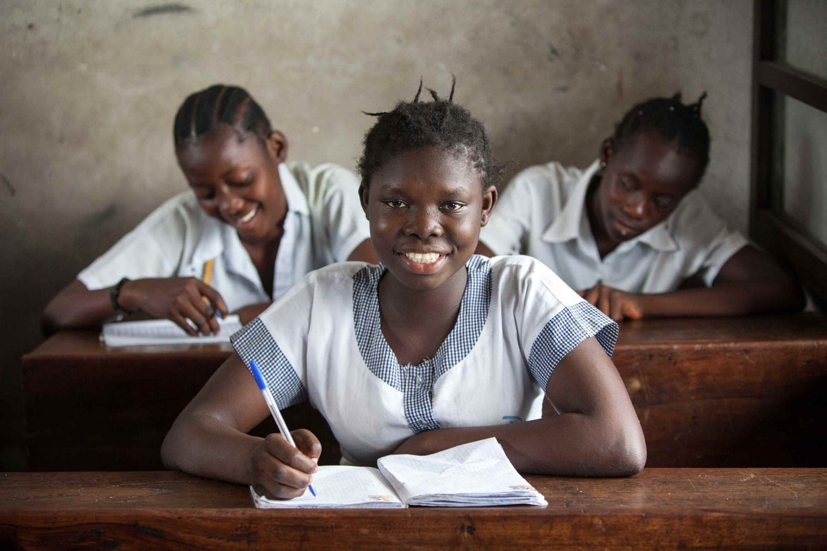 Florence, 14, from the Democratic Republic of Congo, was ostracised from her family when she refused to get married as a child. “I want to go to high school and then become a tradeswoman