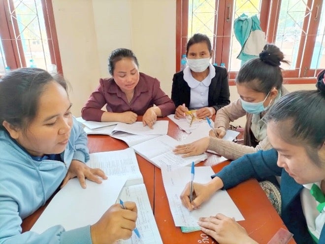 Teachers participate in various activities to develop their skills to teach young pre-primary children more effectively, with the help of a revised pre-primary guidebook.