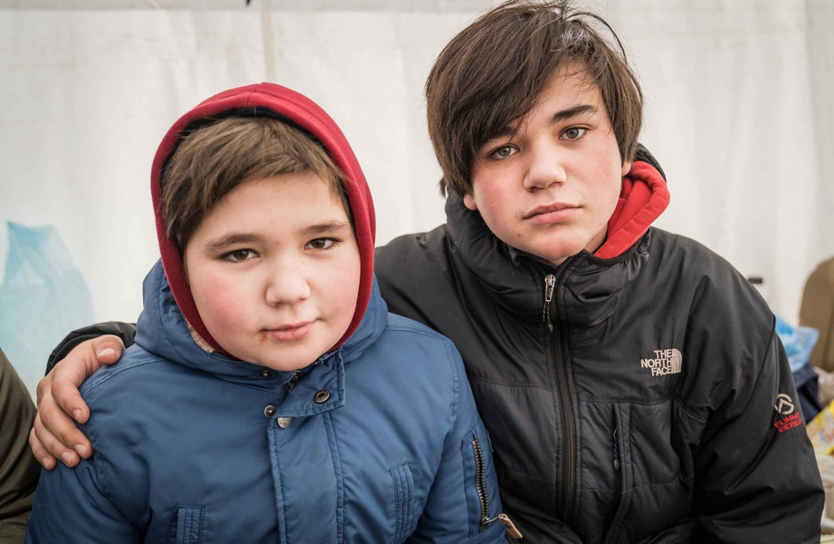 Andrei and his little brother Ivan are now refugees. They left everything they knew to find safety. 