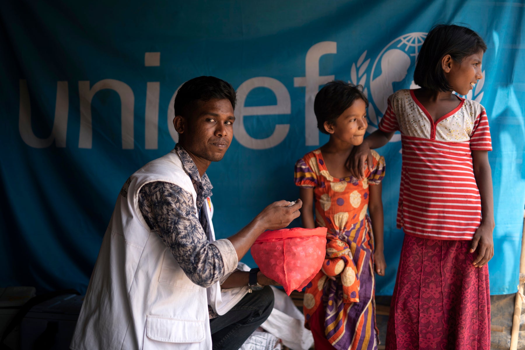 UNICEF worker in Bangladesh