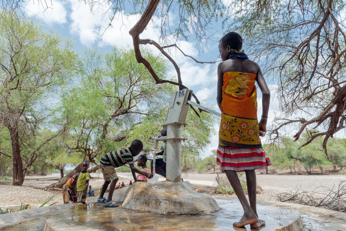 In Turkana, UNICEF has built 10 sand dams to help provide safe and sustainable water for around 6,000 people.