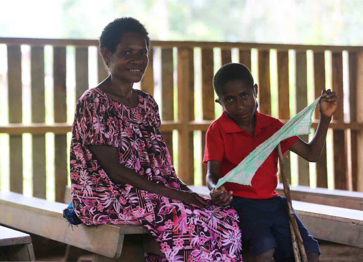 Gangena moved closer to an ECD learning centre so her grandson, Yop, could get an education.