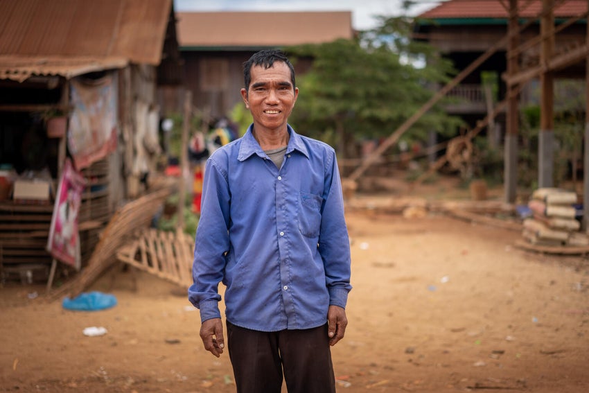 Rocham Hin, 48 years-old, Village Health Support Group (VHSG), support health staff to mobilize children and conduct health education related to COVID-19 prevention