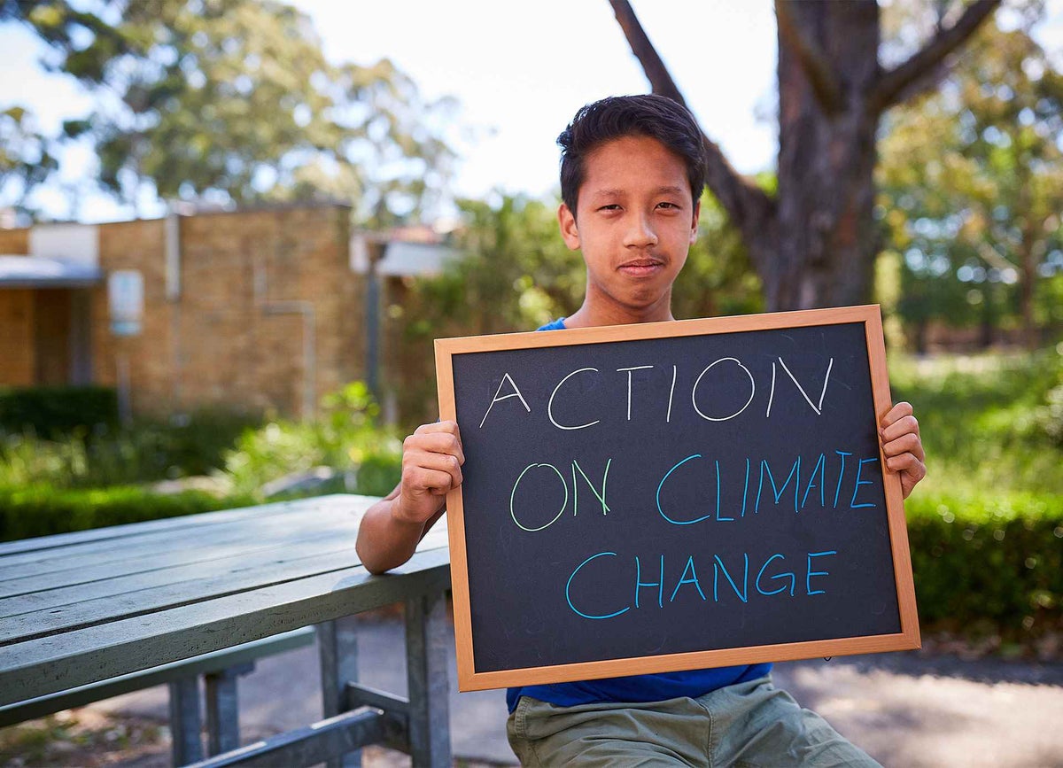 We know that climate change is an area young people would like to see more action by the government.