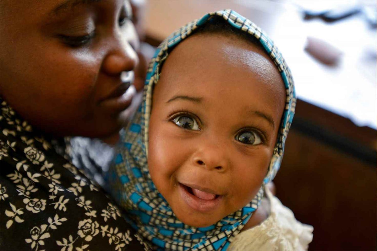 Baby Halima recovered from malnutrition