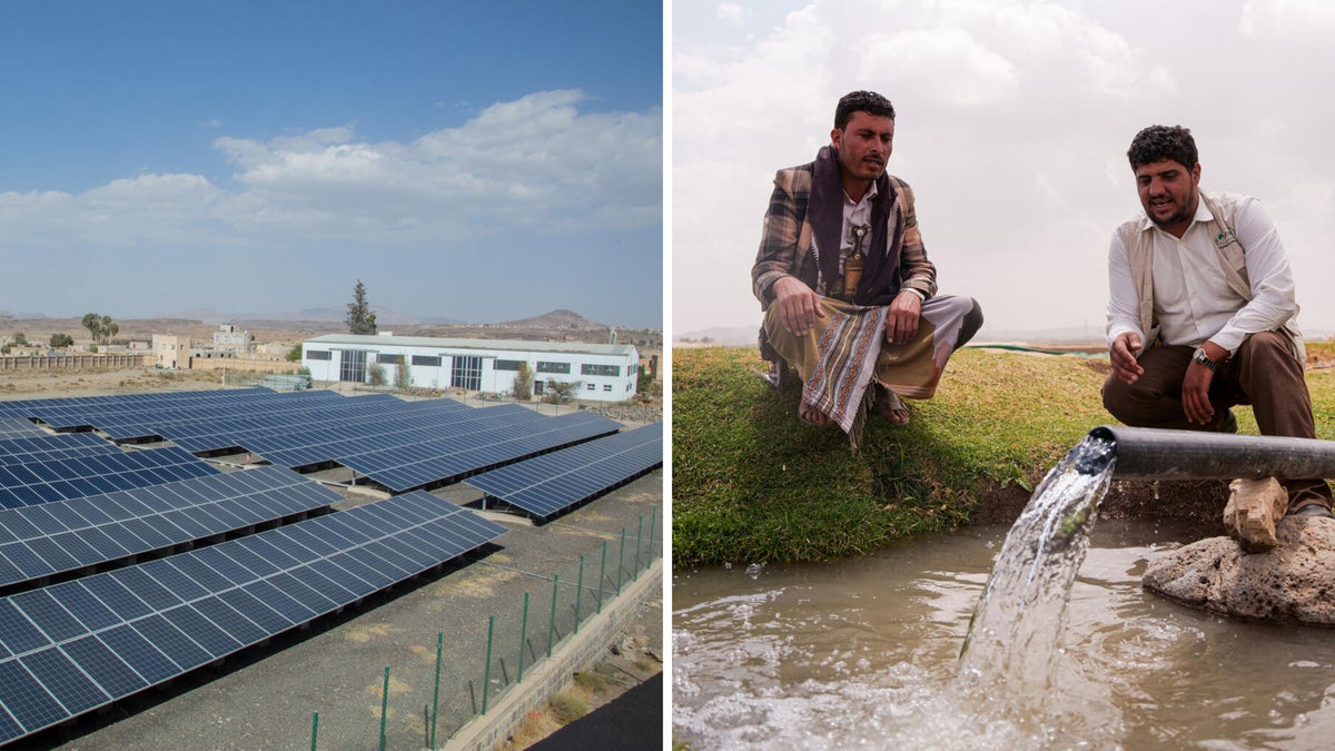 Solar farms in Yemen are supplying clean water