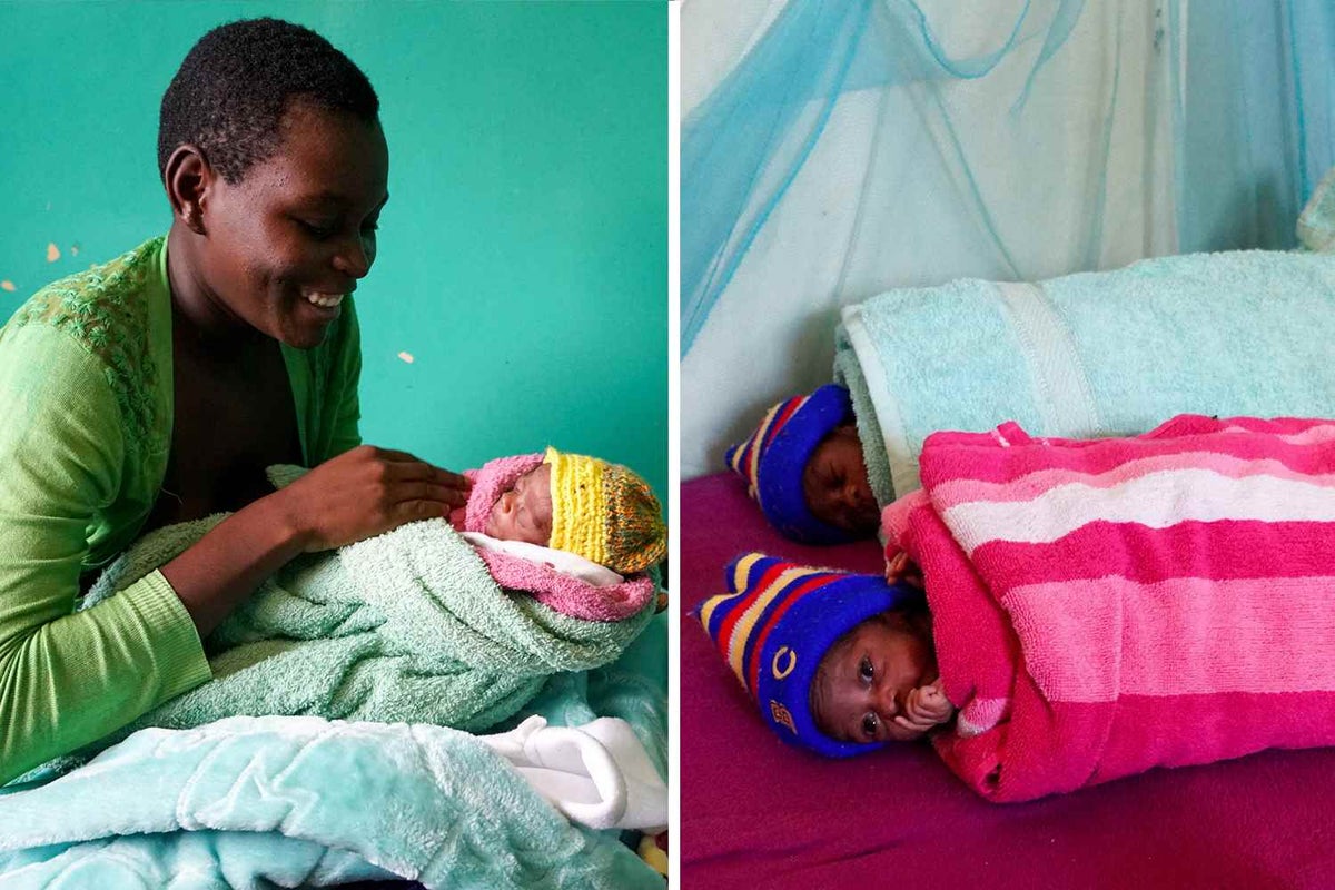 Tendai had been practising Kangaroo Care, a program that promotes skin-to-skin contact that helps mother’s bond with their baby and keeps newborns warm.