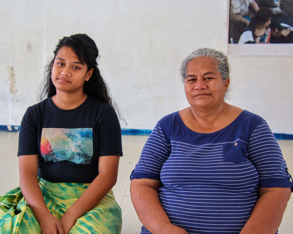 Vake and her mother Maaimoa