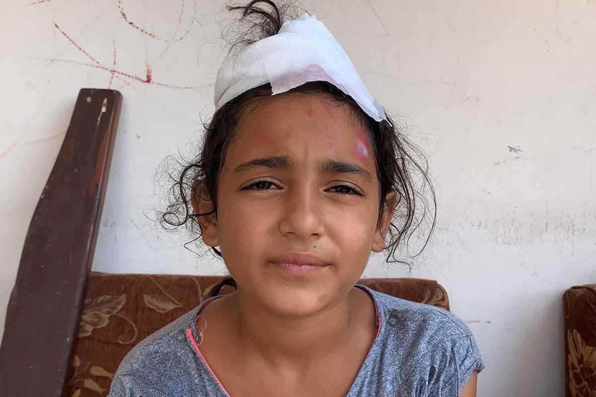 Ten-year-old Mira was at home when the Beirut port blast hit her house.