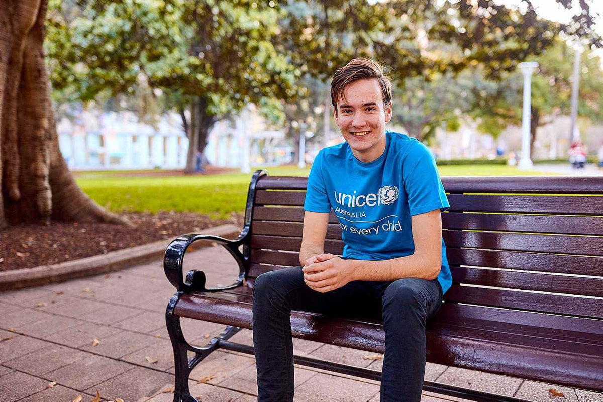 UNICEF Australia Young Ambassador Josh Brittain