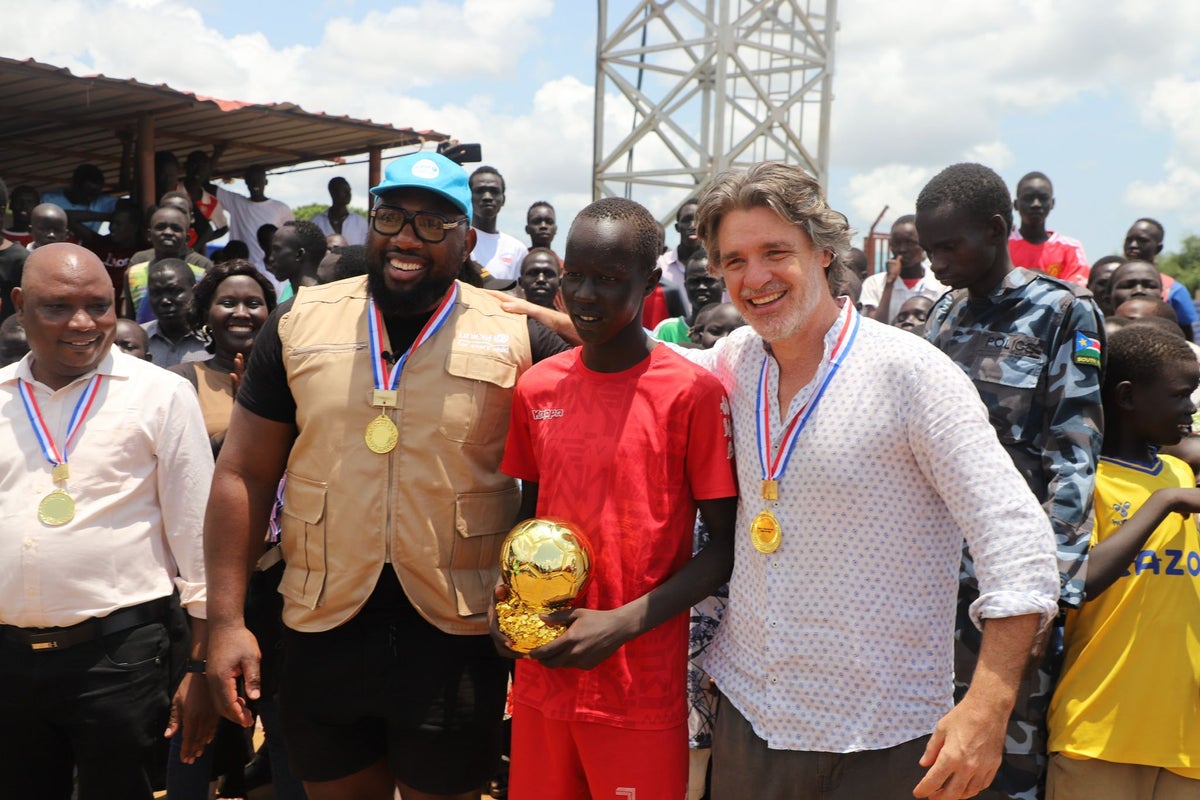 Visiting programs in South Sudan.