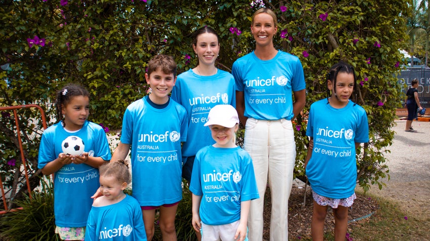 UNICEF Ambassador Emma McKeon at World Children's Day