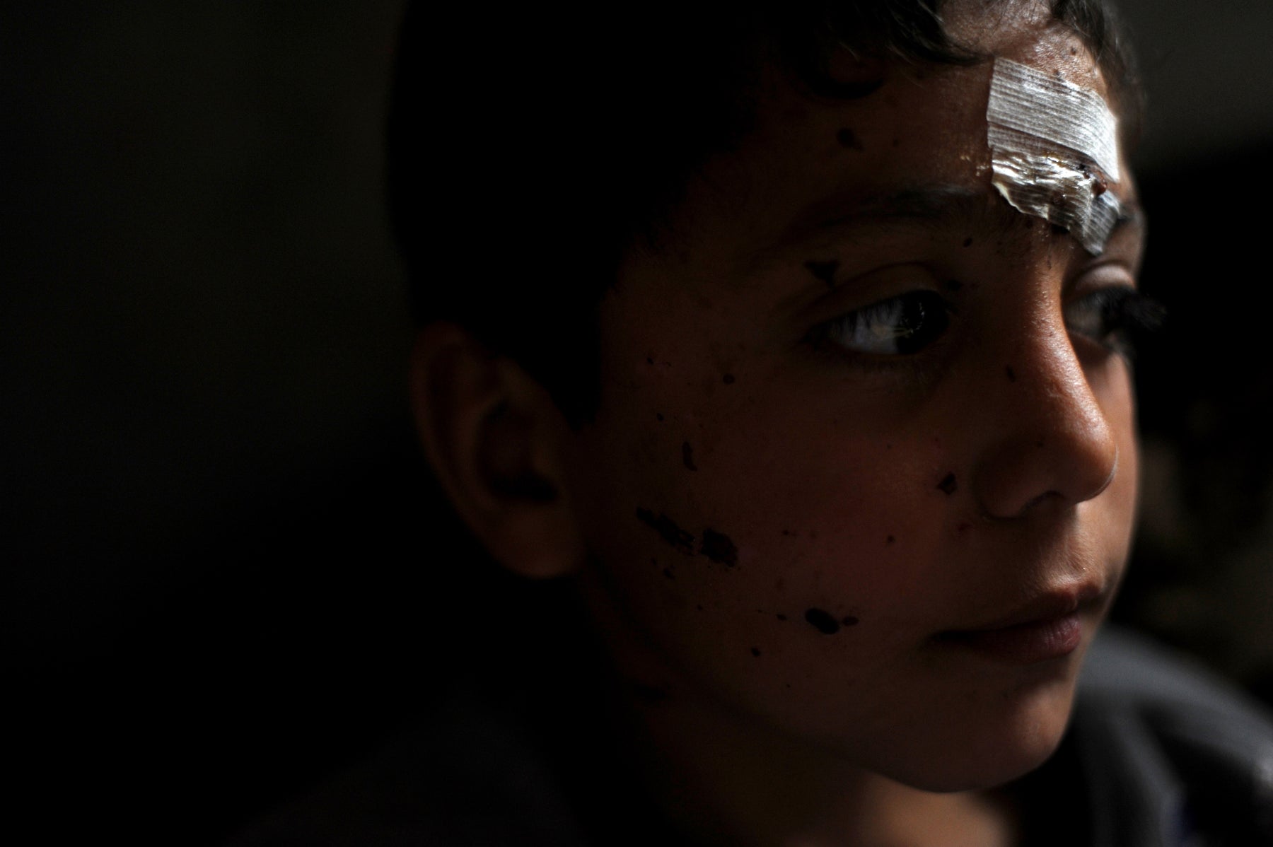 With his family, Syrian refugee Shadi [NAME CHANGED], 9, has lived with a host family for nine months, in North Lebanon. 