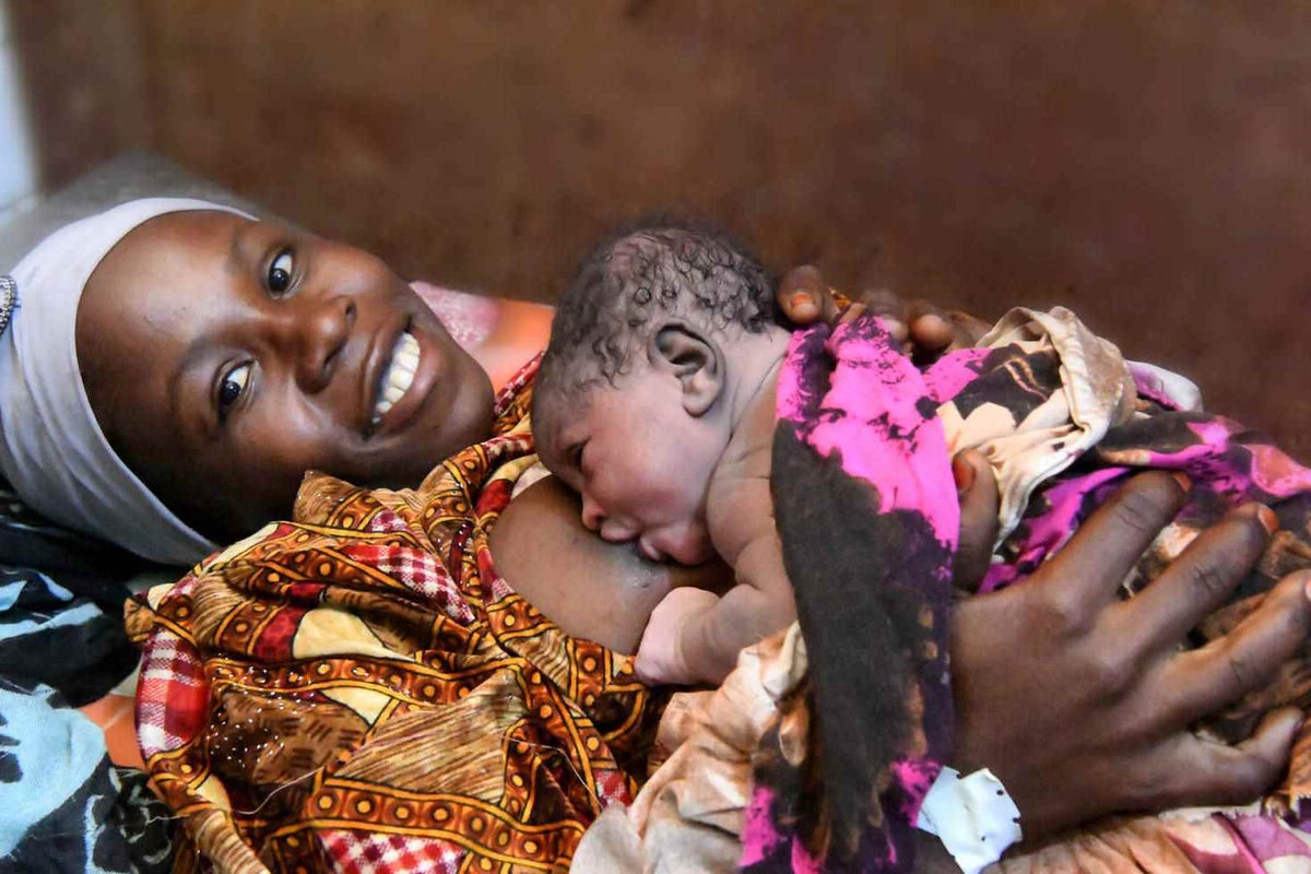 Maryouda, a 20-year-old woman, just gave birth to her second child.