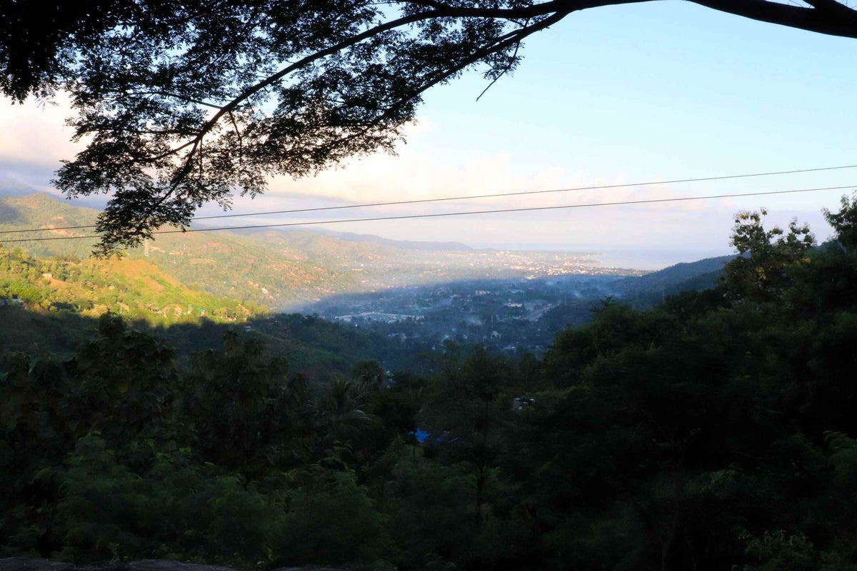 Capital city Dili pictured from the outskirts of town. 
