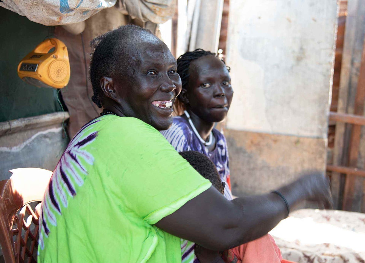 Khamisa is extremely happy to finally be reunited with her children in Malakal after almost five years of separation.