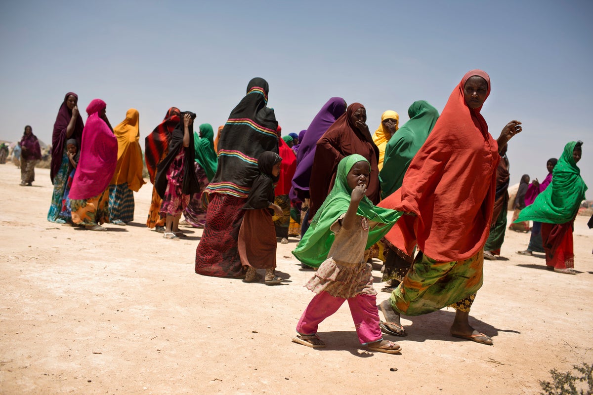 People in Somalia leave their homes in search of food, water, health care and a better life