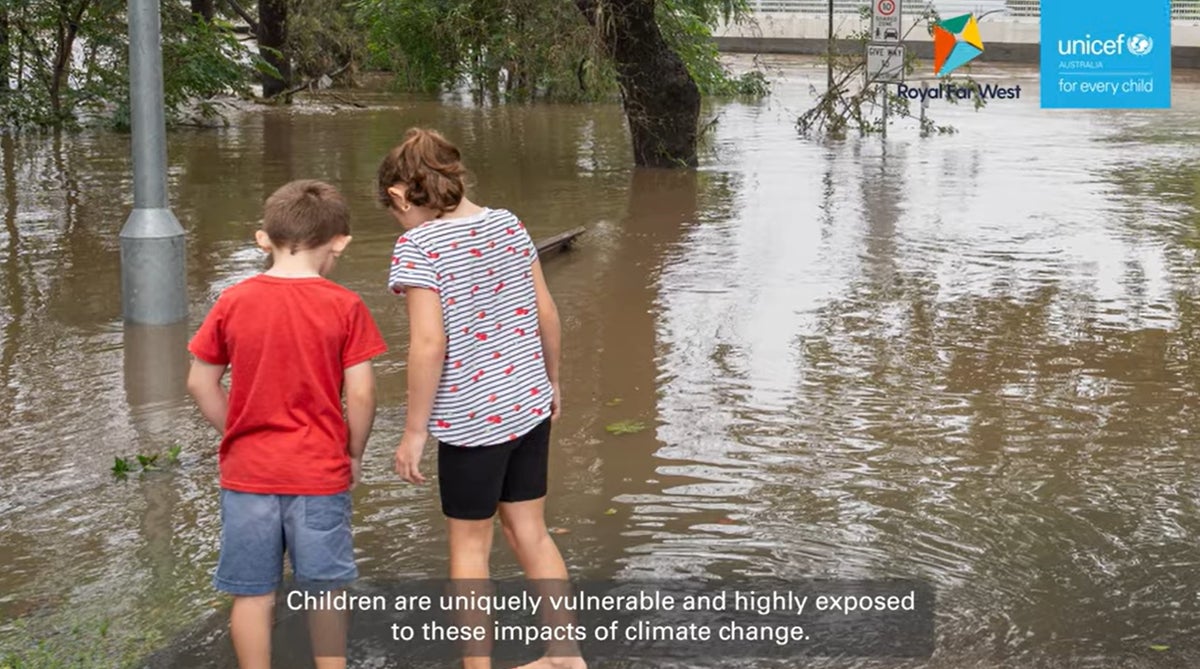 Children are at the forefront of climate change