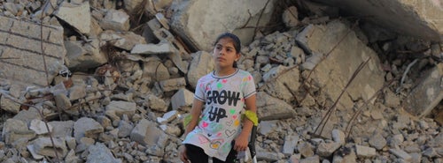 Nine-year-old Meral had her leg amputated after her home was hit during an airstrike in Gaza.