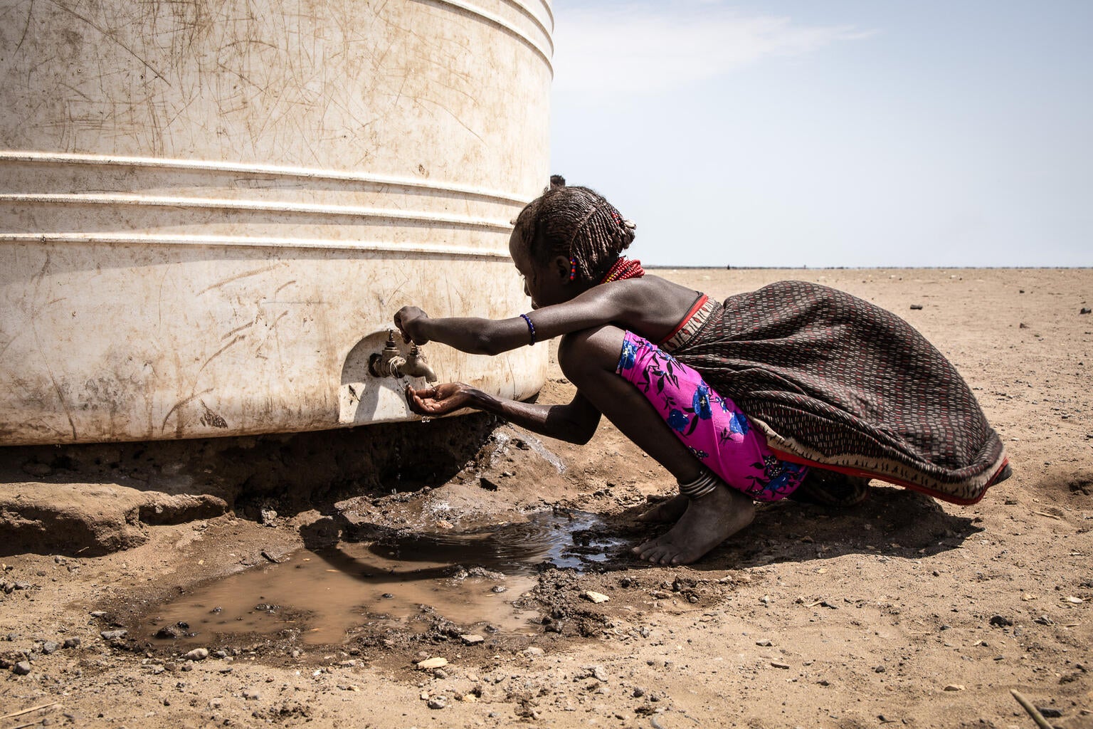 Mother and child in Ethiopia experiencing a prolonged drought