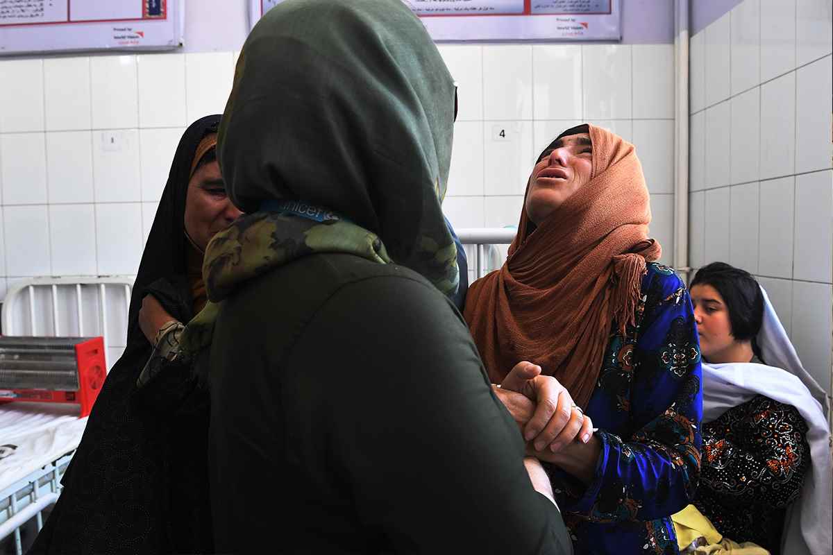 Mother being cared for in hospital