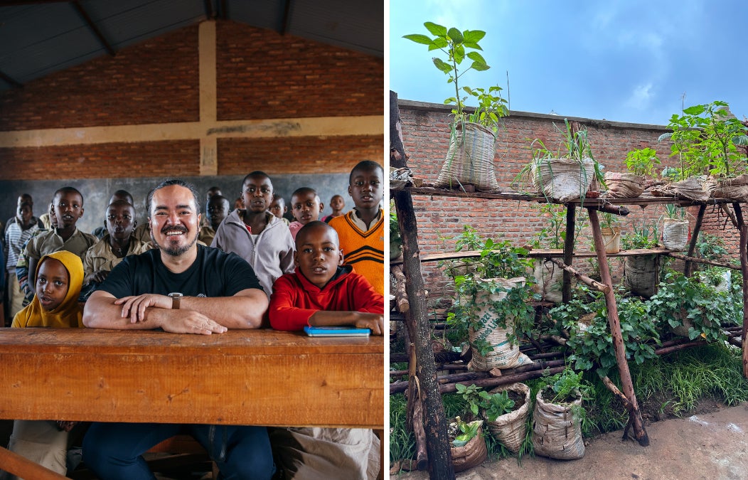 Adam visits one of the schools that are part of the Creatable project in Burundi.