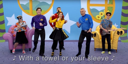 The Wiggles sing 'Wash your hands'