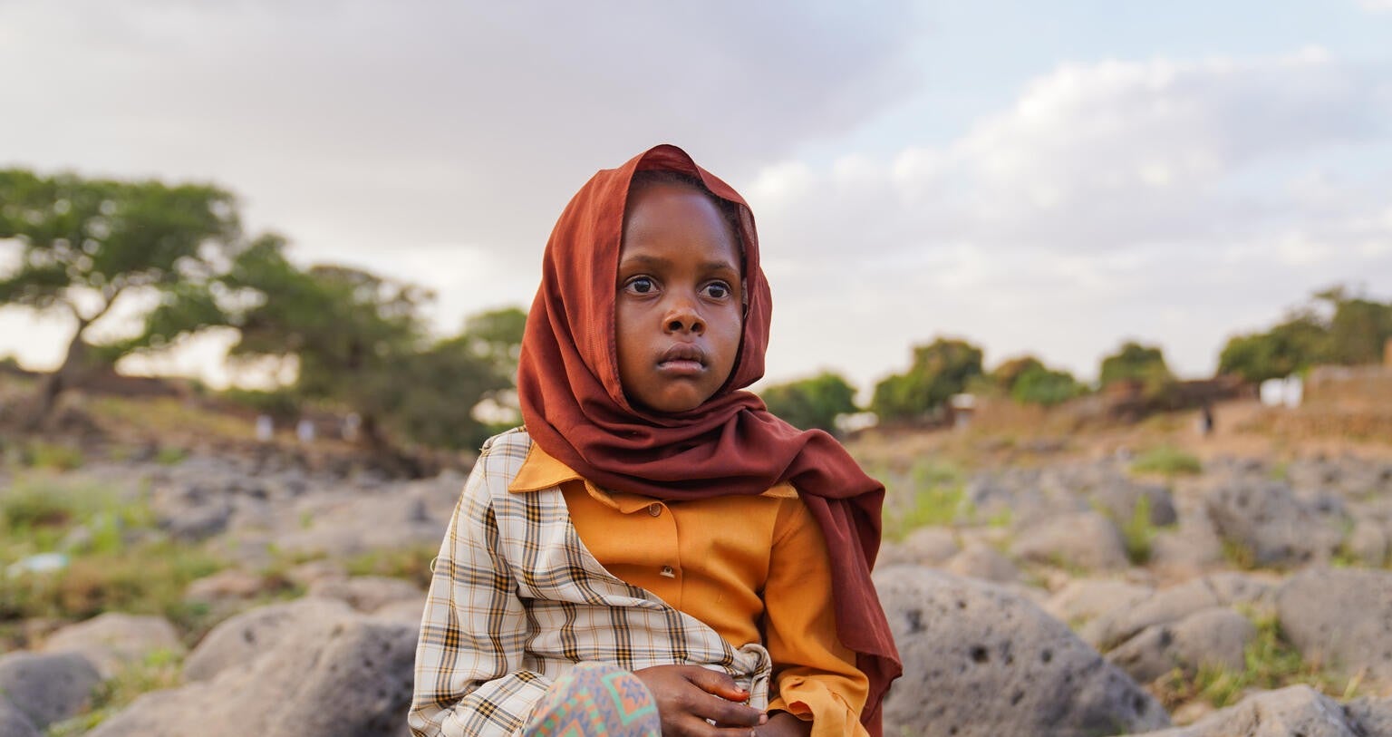 A young girl enduring three years of conflict in Sudan