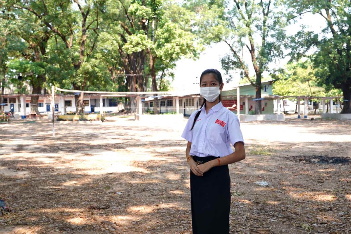 Ketsavan, an 18-year-old student in Year 12, is excited to see her friends again after a long unexpected break. 